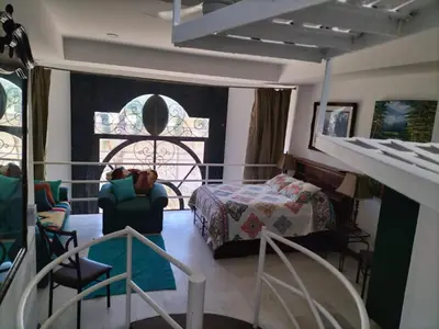 Cama o camas de una habitación en Departamento Centro Histórico