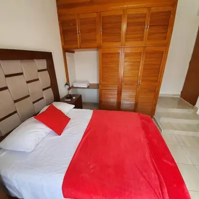 Cama o camas de una habitación en Departamento centrico - con todos los servicios - Facturamos
