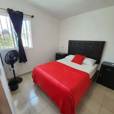 Cama o camas de una habitación en Departamento centrico - con todos los servicios - Facturamos