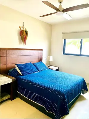Cama o camas de una habitación en Departamento Olamar