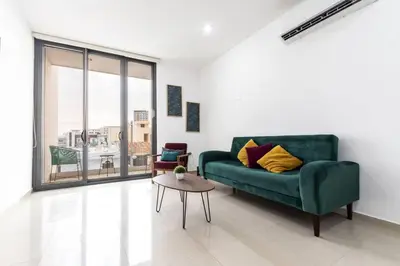 Zona de estar de Elegante depa en zona dorada