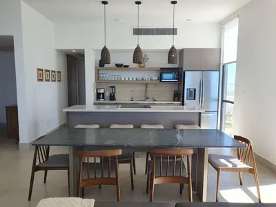 Una cocina o zona de cocina en Hermoso condominio 3 recámaras