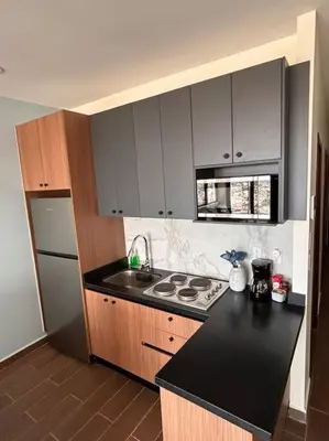 Una cocina o zona de cocina en Stunning Oceanview apartment in Mazatlan