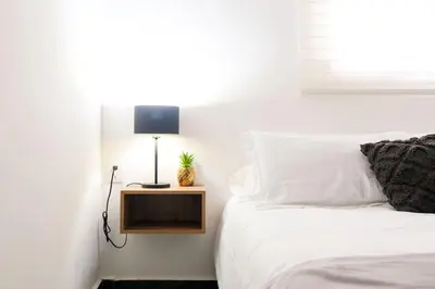 Cama o camas de una habitación en Ambiente Relajado Centrico 2REC 1BA Oficina