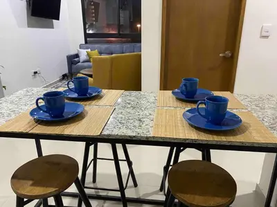 Utensilios para hacer té y café en Impecable loft, terraza, alberca, cerca de playa