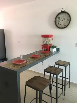 Una cocina o zona de cocina en Depa playa esmeralda