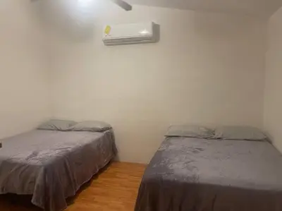 Cama o camas de una habitación en Bonita casa espaciosa en Residencial Montecarlo