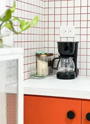 Utensilios para hacer té y café en Casa 2 Recámaras con acceso controlado