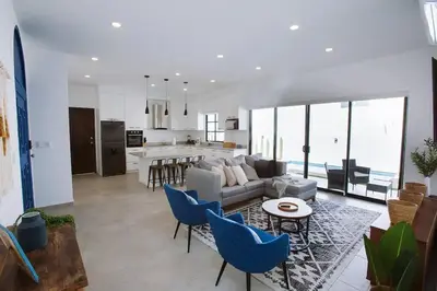 Zona de estar de Exclusive pool house