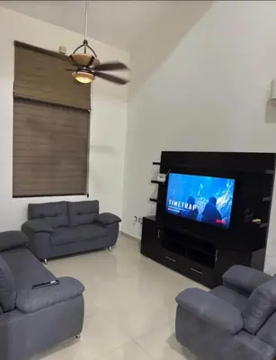 Una televisión o centro de entretenimiento en Casa vacacional