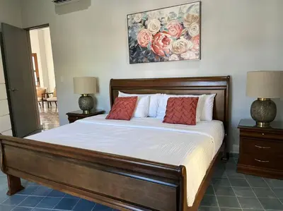 Cama o camas de una habitación en CASA VICTORIA Departamento exclusivo y único en Centro Histórico