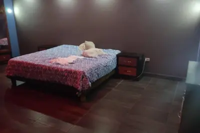 Cama o camas de una habitación en La aldeadelicias