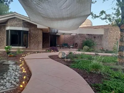 Jardín al aire libre en Villa Toscana