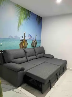 Zona de estar de Miiv departamento Mazatlán