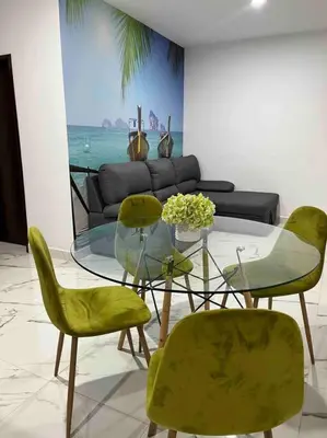 Zona de estar de Miiv departamento Mazatlán