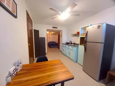 Una cocina o zona de cocina en Excelente Ubicación Centro Histórico Planta Baja Equipado