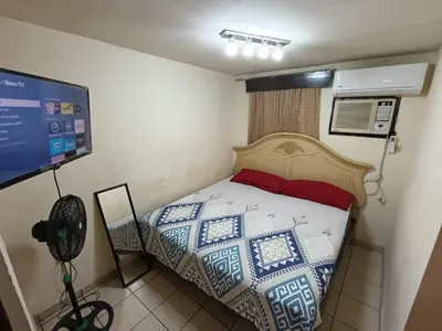 Cama o camas de una habitación en Depa loft Los Ángeles 1