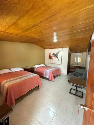 Cama o camas de una habitación en Hotel Posada Doña Celes