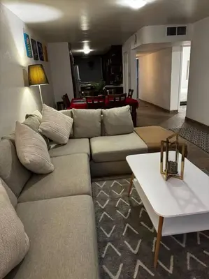 Zona de estar de La casa del Ejido