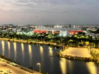Vista de un río cerca de este apartamento