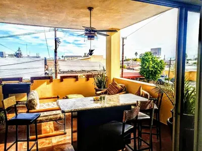 Zona de estar de Depa Terraza San Isidro