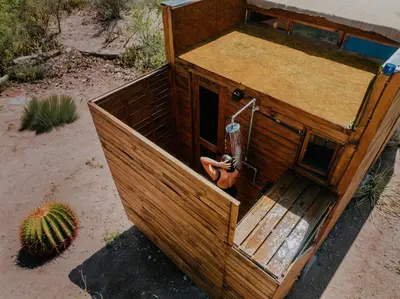 Plano de Wander Cabins Artega
