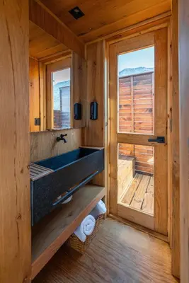 Plano de Wander Cabins Artega