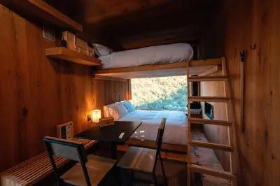 Zona de estar de Wander Cabins Artega