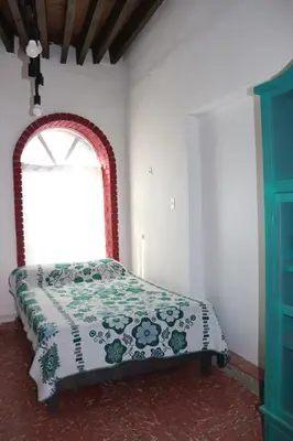 Cama o camas de una habitación en La Esquina Chihuahua