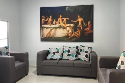 Zona de estar de Departamento Completo Céntrico Ideal Para 3