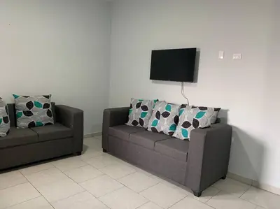 Zona de estar de Departamento Completo Céntrico Ideal Para 3