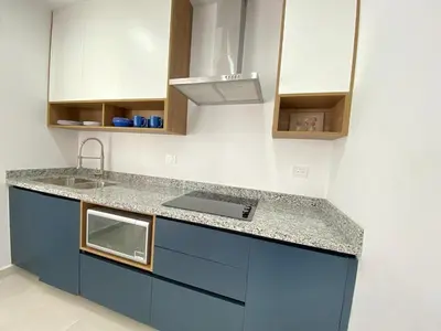 Una cocina o zona de cocina en Nuevo y Excelente departamento Oceanna 1A