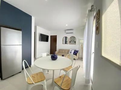 Una cocina o zona de cocina en Nuevo y Excelente departamento Oceanna 1A