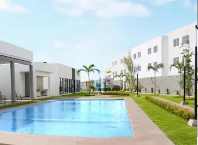 Piscina en o cerca de Alejandría Depto Moderno - Café Luxury - 3 Min Malecón y Playas