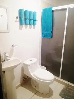 Un baño de Alejandría Depto Moderno - Café Luxury - 3 Min Malecón y Playas