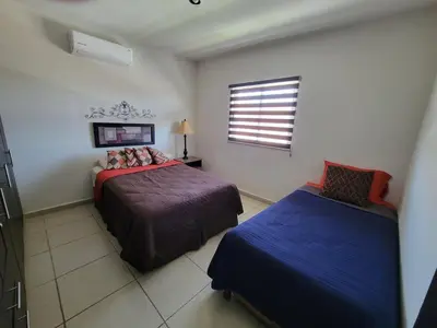 Cama o camas de una habitación en Casa Cantera - San Carlos
