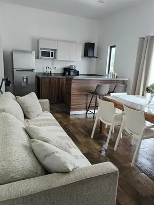 Una cocina o zona de cocina en Condominio Mar y Arena