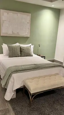 Cama o camas de una habitación en Suite en exclusivo residencial privado