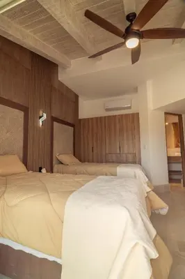 Cama o camas de una habitación en Pueblo parvada 24
