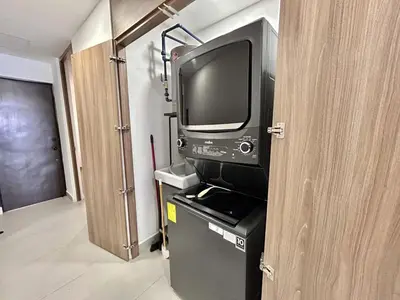 Una cocina o zona de cocina en Modern apartment with sea view