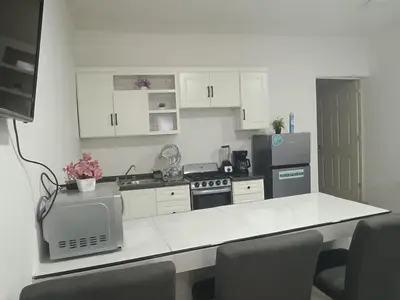 Una cocina o zona de cocina en Depa playa