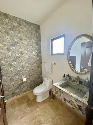 Un baño de Casa Relax - Bonita casa con alberca en Parras