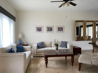 Zona de estar de Casa Relax - Bonita casa con alberca en Parras