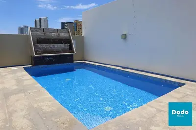 Piscina en o cerca de Torre con alberca a 1 cuadra de la playa