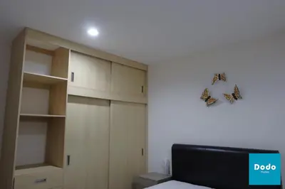 Cama o camas de una habitación en Departamentos a 3 minutos de Playa Olas Altas