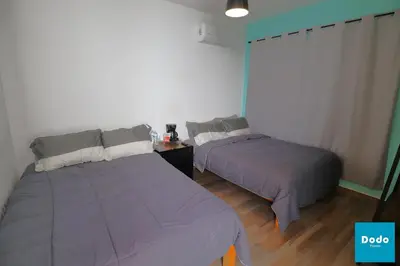 Cama o camas de una habitación en Residencial privado con alberca