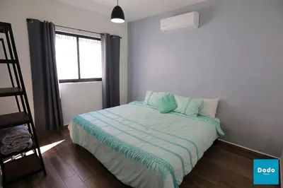 Cama o camas de una habitación en Residencial privado con alberca