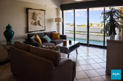Zona de estar de Departamento en Mazatlán a 5 minutos de la playa