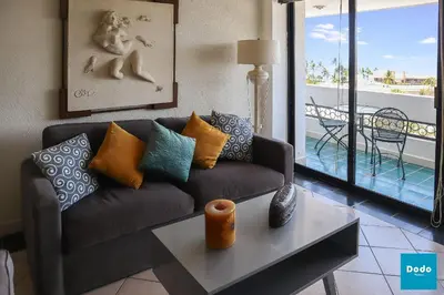 Zona de estar de Departamento en Mazatlán a 5 minutos de la playa