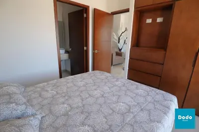 Cama o camas de una habitación en Departamentos de lujo en Mazatlán